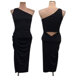 NWT Katie May New Age Midi Dress Size XS Black Cutout Back